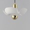 Maxim Lighting Poppy 12'' Pendant, White/Satin Brass 11391WTSBR - alternate 4